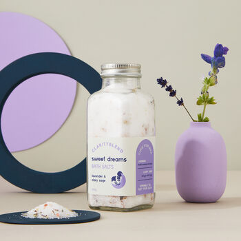 Lavender And Clary Sage Aromatherapy Bath Salts, 3 of 4