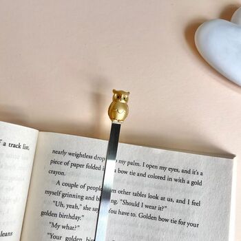 Gold Owl Bookmark, 2 of 3