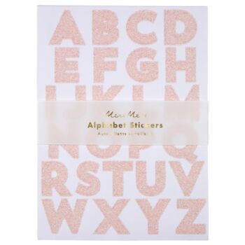 Pink Glitter Alphabet Stickers, 2 of 3