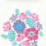 Bright Bloom Wood Block Print Three Colour Options, thumbnail 5 of 5