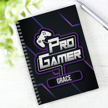 Personalised Pro Gamer Notebook For Friends, 2 of 3