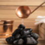 Handmade Solid Copper Sauna Bucket And Ladle Set, thumbnail 6 of 7