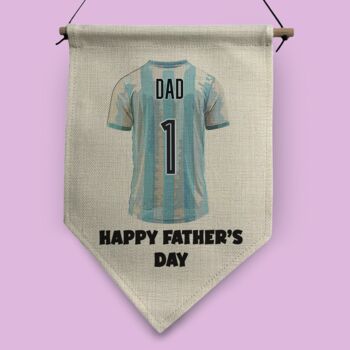 Personaslied Football And Rugby Shirt Customisable Pennant Flag, 10 of 10