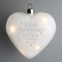 Personalised First Christmas As Mr And Mrs Heart, thumbnail 3 of 4