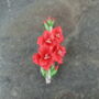 Gladioli Flower Brooch, thumbnail 1 of 4