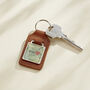 Personalised Vintage Map And Heart Keyring, thumbnail 1 of 3