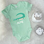 Crocodile Babygrow Personalised With Name, thumbnail 1 of 8