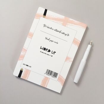 The Story Of My Life Pink A5 Notebook Journal Desk Pad, 2 of 2