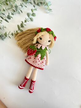 Handmade Crochet Fairy Doll, Tinker Bell, 11 of 12