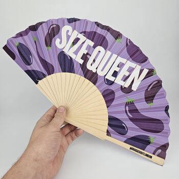 Handheld Size Queen Folding Fan, 3 of 3