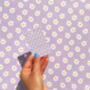 Daisy Smiles Lilac Wrapping Paper Sheets, thumbnail 2 of 2