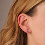 Crescent Moon Stud Earrings, thumbnail 2 of 2