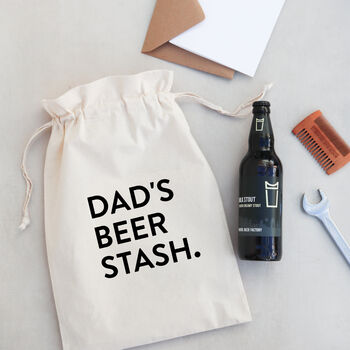 Personalised Beer Or Wine Gift Bag For Grandad, Uncle, 2 of 8