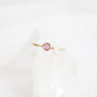 Catalina Ring // Pink Tourmaline And Gold Ring, thumbnail 2 of 5