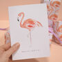 Flamingo Eco Recycled Wrapping Paper Pack, thumbnail 4 of 7