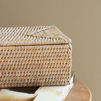 Marbury Rectangular Lidded Storage Basket, 4 of 4