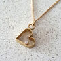 18ct Gold Heart Pendand With Diamond, thumbnail 1 of 3