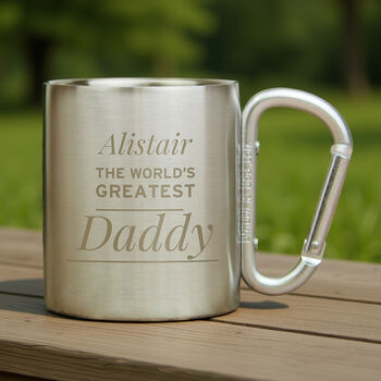 Personalised 'Any Message' Stainless Steel Mug, 3 of 5