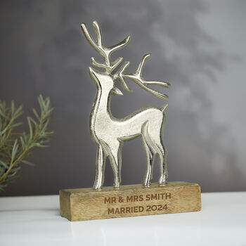 Personalised Stag Ornament, 5 of 6