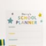 Personalised Kids Weekly School Planner Wipeable Acrylic Board, thumbnail 1 of 2