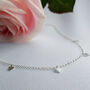 Sterling Silver Multi Love Heart Charms Necklace, thumbnail 9 of 10