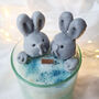 Anniversary Bunnies Scented Candle Gift, thumbnail 2 of 9