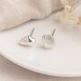 Sterling Silver Mismatched Shell Stud Earrings – 7mm, thumbnail 1 of 8