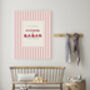 Babar The Elephant Pink Nursery Art Print, thumbnail 3 of 3