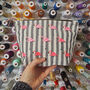Embroidered Flamingo Cotton Make Up Bag, thumbnail 6 of 11
