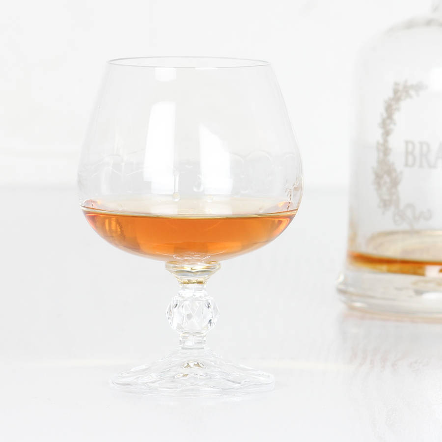 set of stemmed cognac glasses by dibor