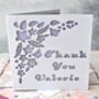 Personalised Laser Cut Thank You Card, thumbnail 2 of 6