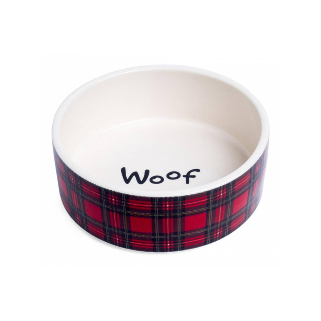 Highland Red Tartan Oval Dog Bed By Blackdown Lifestyle