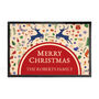Personalised Festive Reindeer Christmas Indoor Doormat, thumbnail 4 of 4