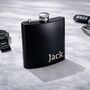 Personalised Stainless Steel Drinks Hip Flask, thumbnail 3 of 4