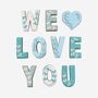 Hand Iced We Love You Biscuit Tin, thumbnail 2 of 3