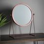 Bronze Round Mirror On A Stand, thumbnail 1 of 1