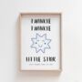 'Twinkle Twinkle Little Star' Nursery Rhyme Print, thumbnail 3 of 5