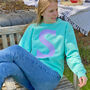 Personalised Pastel Alphabet Sweatshirt, thumbnail 1 of 4