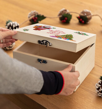 Personalised Santa And Tree Christmas Eve Box, 2 of 4