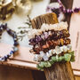 Peridot Gemstone Chip Bracelet | Crystal Jewellery, thumbnail 4 of 6