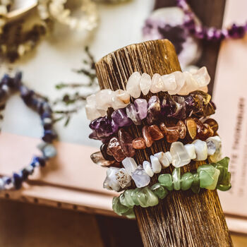 Peridot Gemstone Chip Bracelet | Crystal Jewellery, 4 of 6