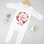 Personalised First Father's Day Floral Babygrow, thumbnail 6 of 11