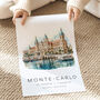 Monte Carlo Monaco Travel Print, thumbnail 2 of 7