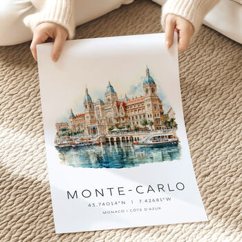 Monte Carlo Monaco Travel Print, 2 of 7