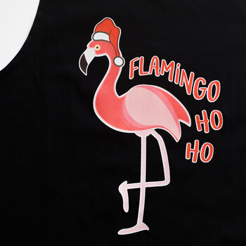 Funny Flamingo Christmas Apron, 3 of 5