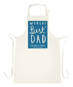 World's Best Dad Personalised Apron, 3 of 5