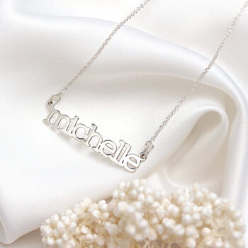 Personalised Sterling Silver Name Necklace, 7 of 10