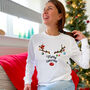 Reindeer Antler With Ornaments Christmas Jumper, thumbnail 10 of 10
