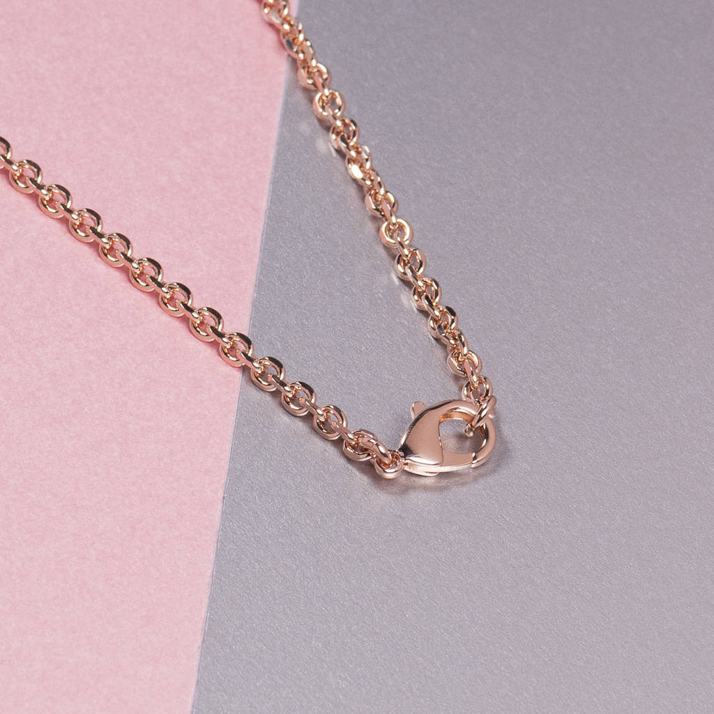 Rose Gold Stirrup Pendant Necklace By Loel & Co. | notonthehighstreet.com