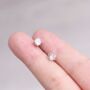 6 Mm Classic Round Solitaire Cz Stud Earrings, thumbnail 1 of 7